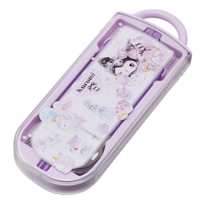Skater Kuromi 23 Trio Cutlery Set