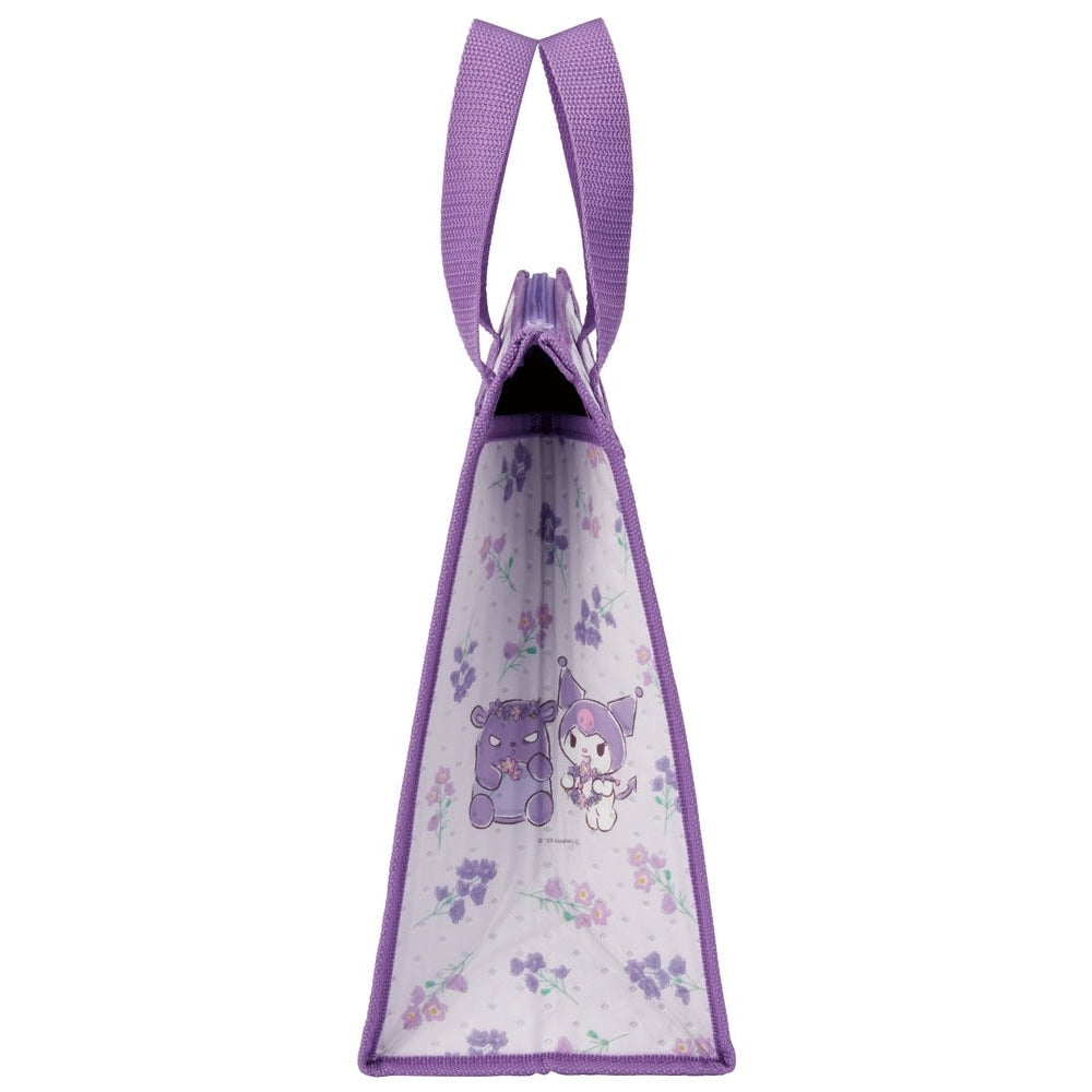 Skater Kuromi Floral Wreath Insulated Tote Lunch Bag