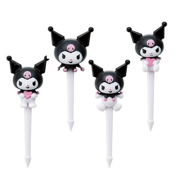 Skater Kuromi Food Pick 4pcs
