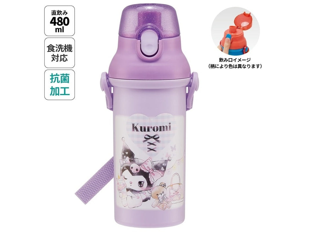 Skater Kuromi One Touch Drink Bottle 480ml