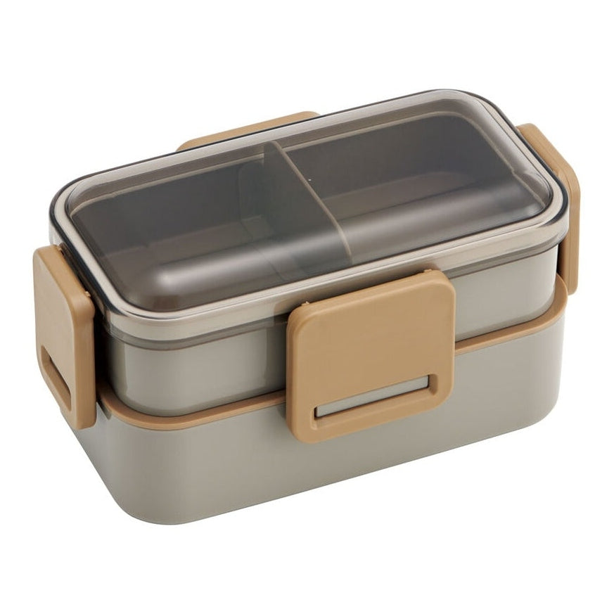 Skater Mauve Grey 2 Tier Lunch Box 600ml