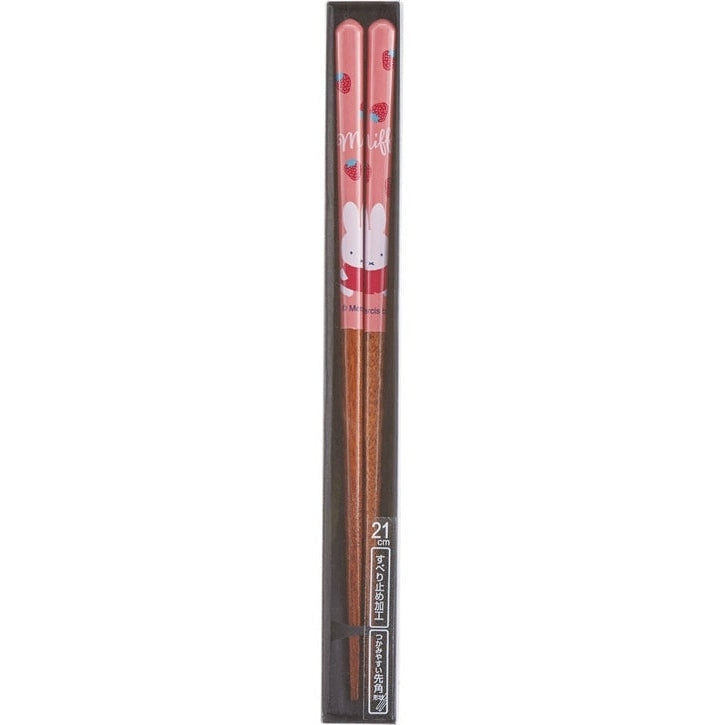 Skater Miffy Red Strawberry Wooden Chopstick 21cm