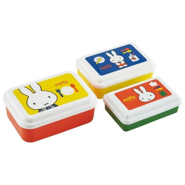 Skater Miffy Sealed Lunch Box Set 3pcs