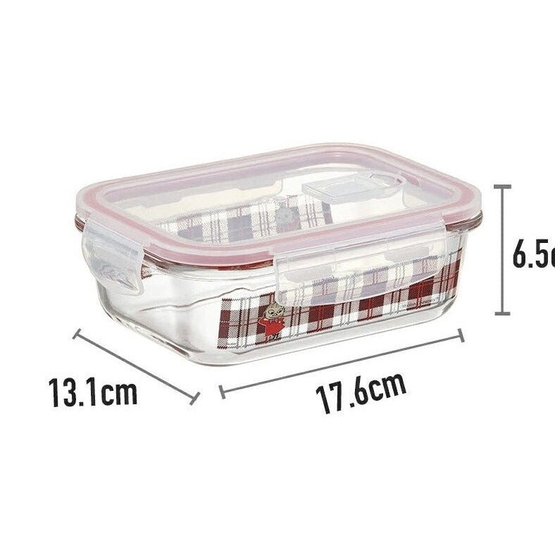 Skater Miffy Strawberry Glass Container 650ml