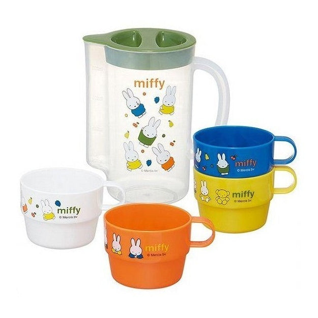 Skater Miffy Table Pitcher Jug and 4 Cup Set