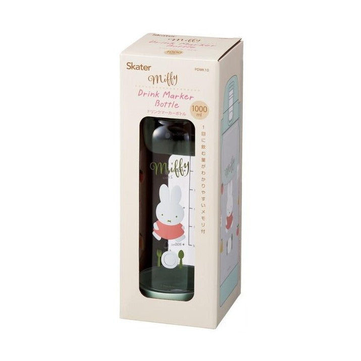 Skater Miffy Time Marker One-Touch Water Bottle 1L