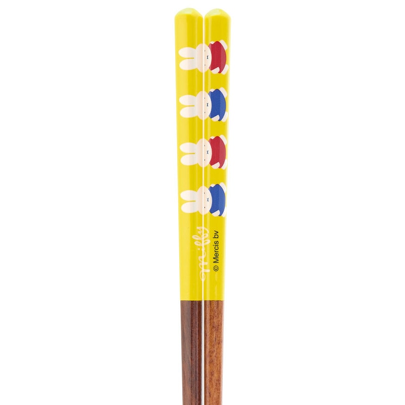 Skater Miffy Yellow Wooden Chopstick 21cm