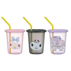 Skater My Melody & Kuromi Tumbler Set with Straws 320ml