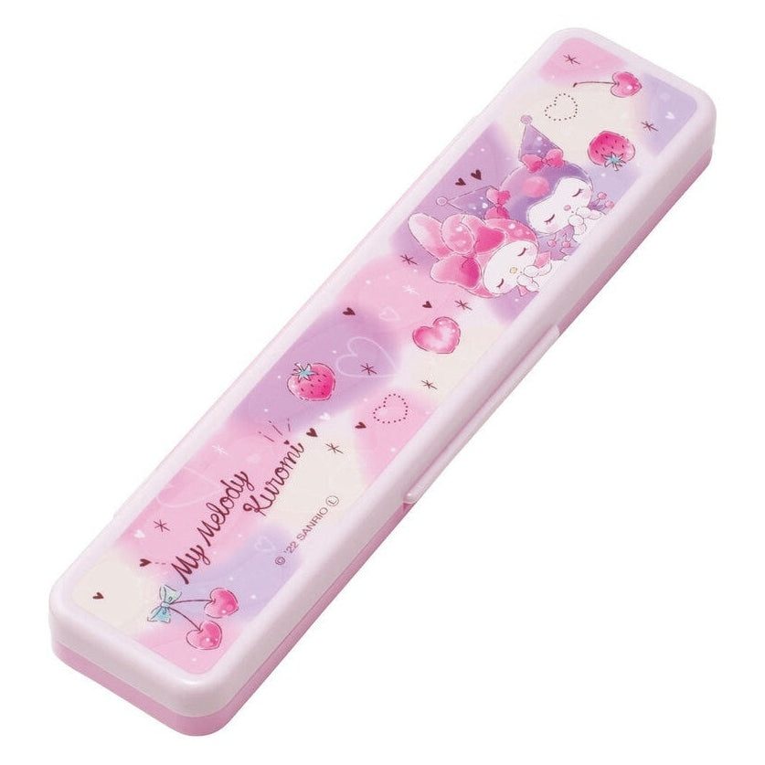 Skater My Melody and Kuromi Lovely Cutlery Set