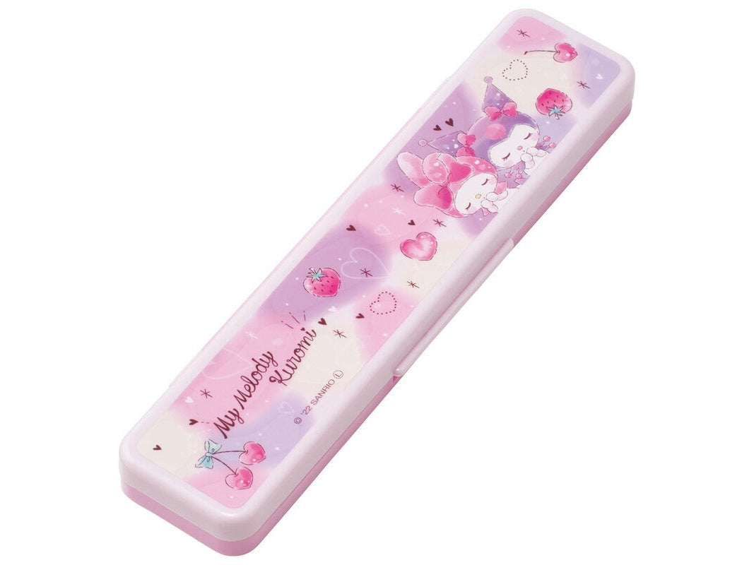 Skater My Melody and Kuromi Lovely Cutlery Set