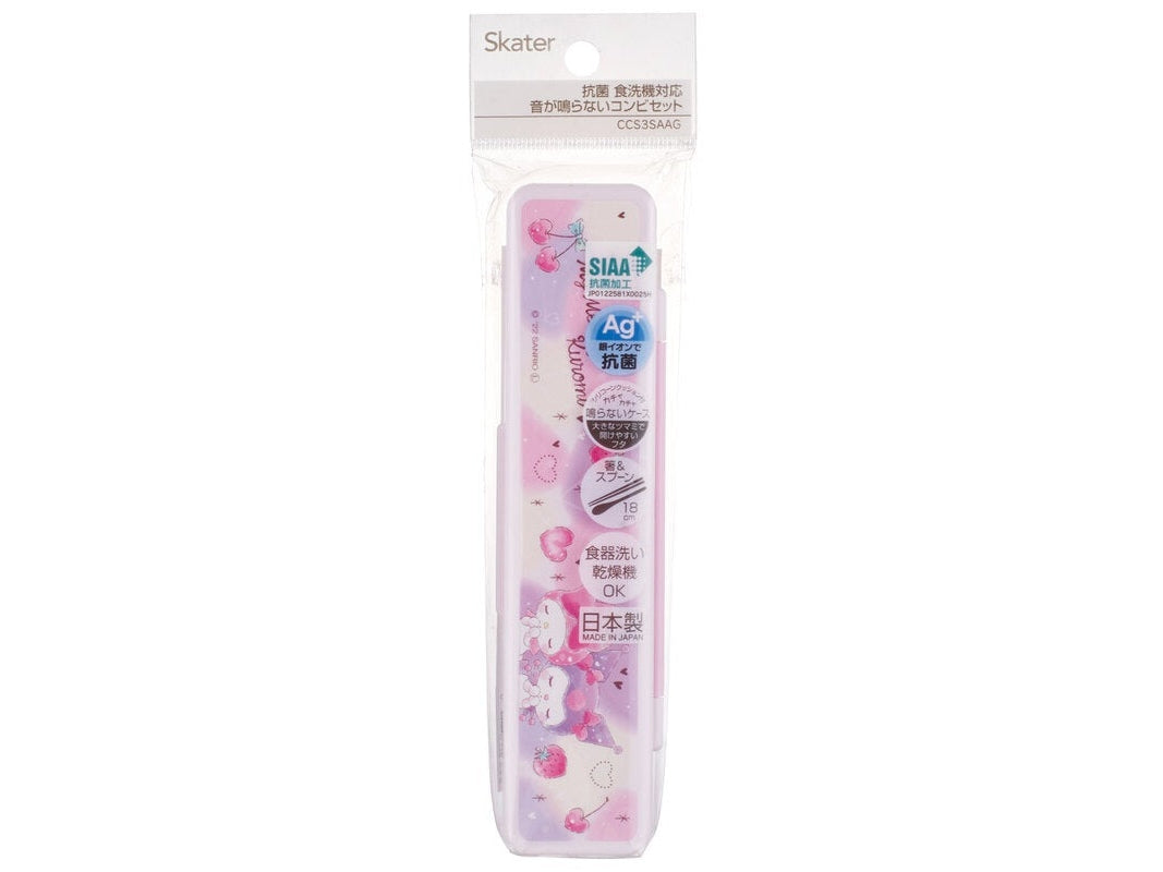 Skater My Melody and Kuromi Lovely Cutlery Set