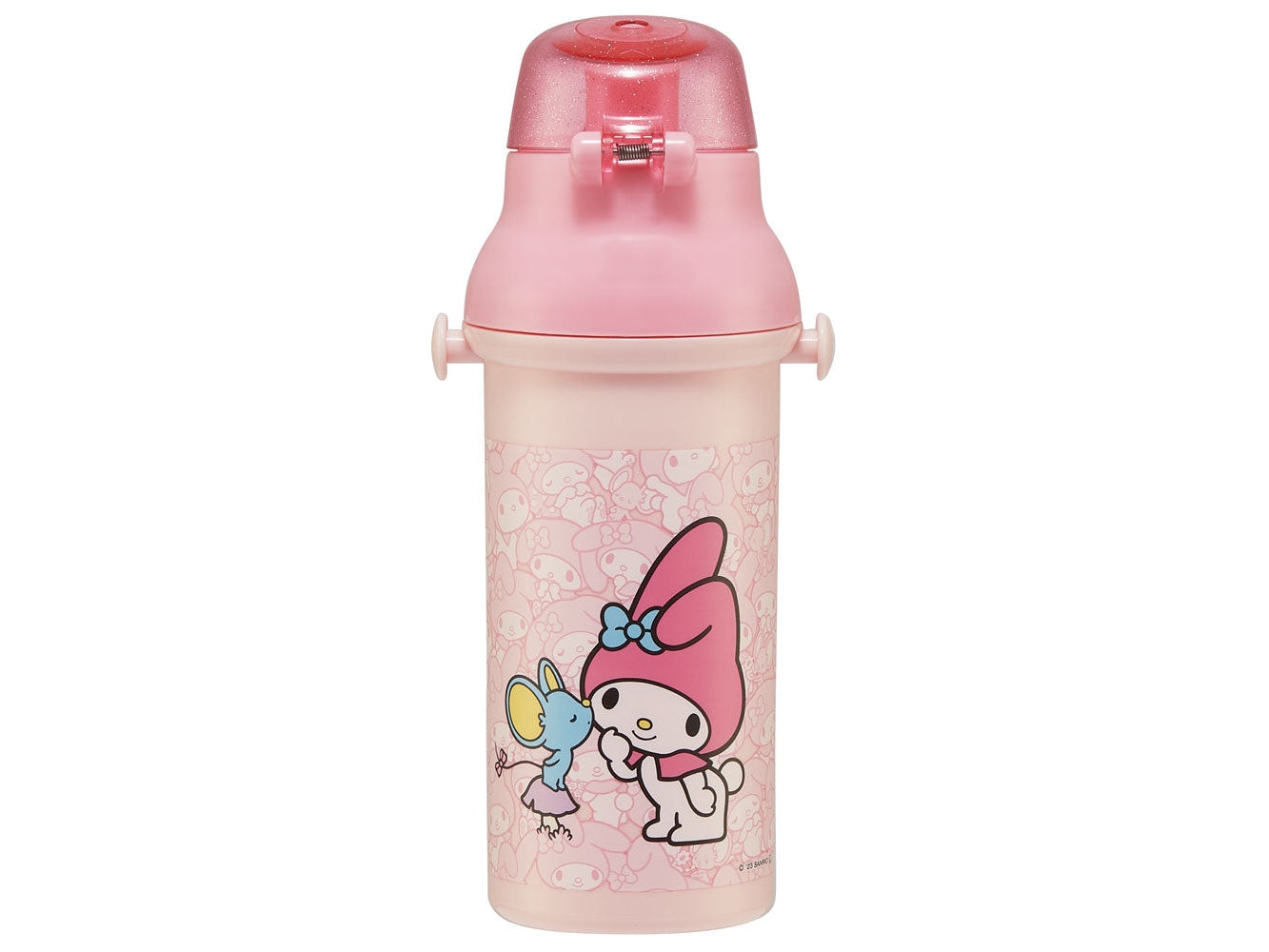 Skater My Melody with Flat One Touch Drink Bottle 480ml