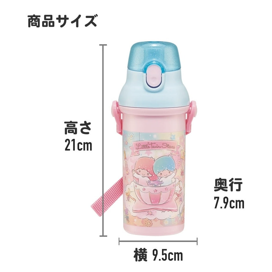 Skater My Melody with Flat One Touch Drink Bottle 480ml