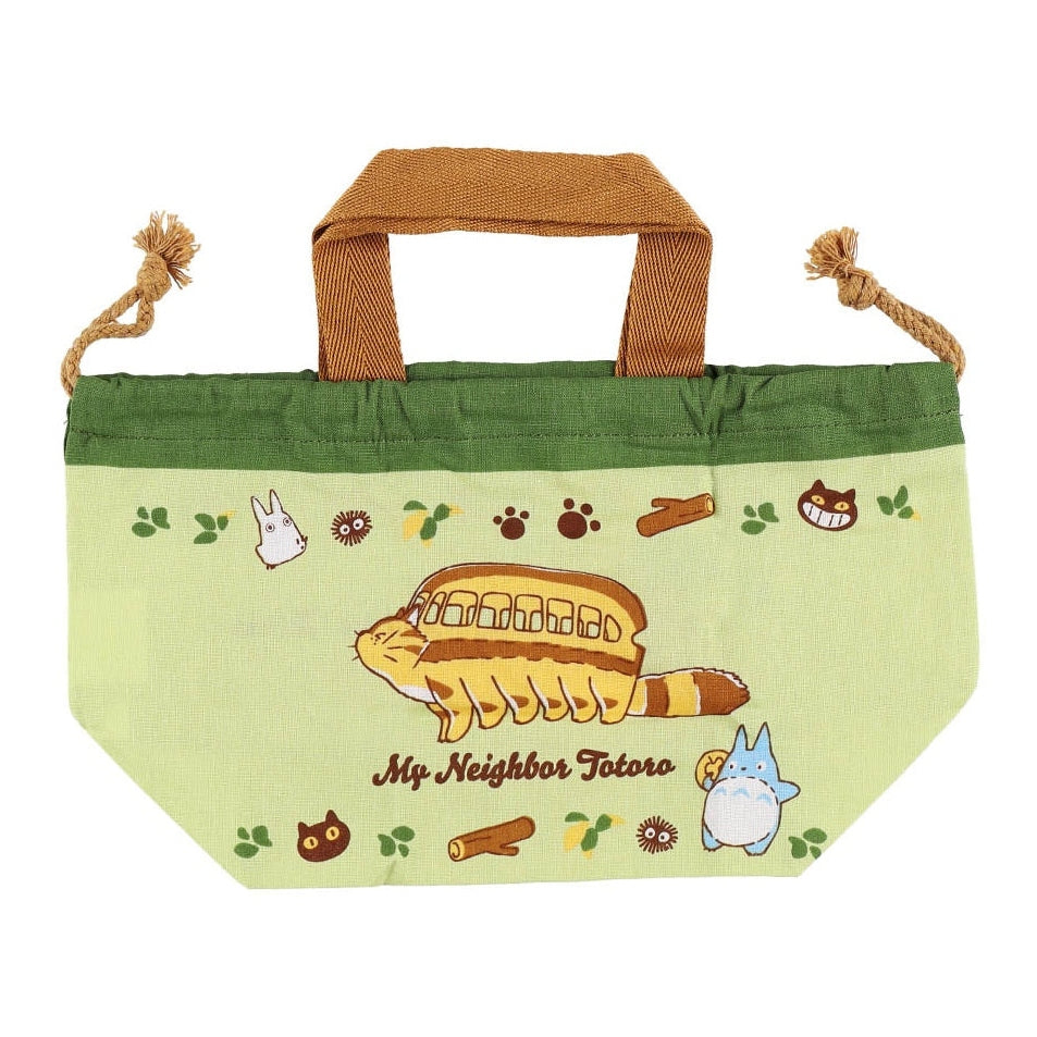 Skater My Neighbour Totoro Cat Bus Lunch Drawstring Bag