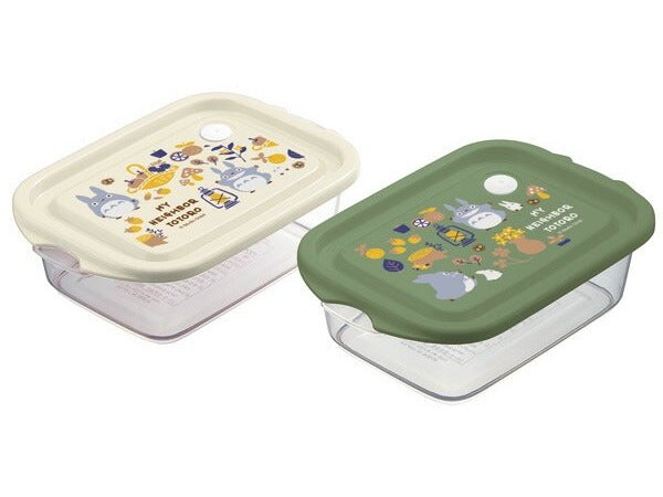 Skater My Neighbour Totoro Daisy Fields Sealed Container 2pcs Set (500mlx2)