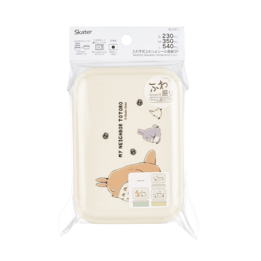 Skater My Neighbor Totoro single bento box in packaging with Studio Ghibli art and microwave safe label