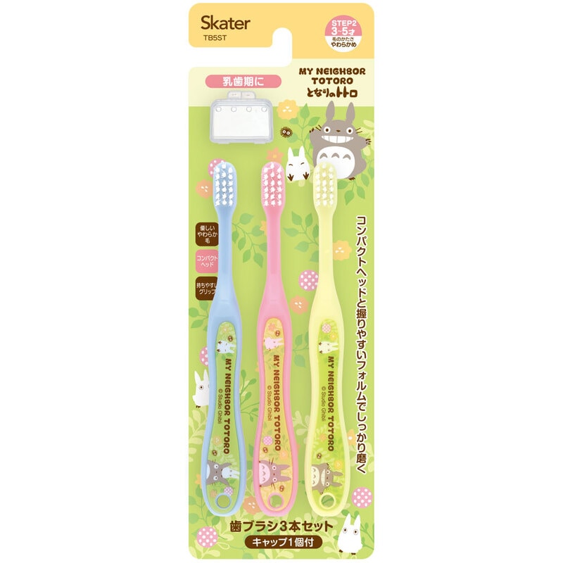 Skater My Neighbour Totoro Plants Toothbrush 3-5 years 3P