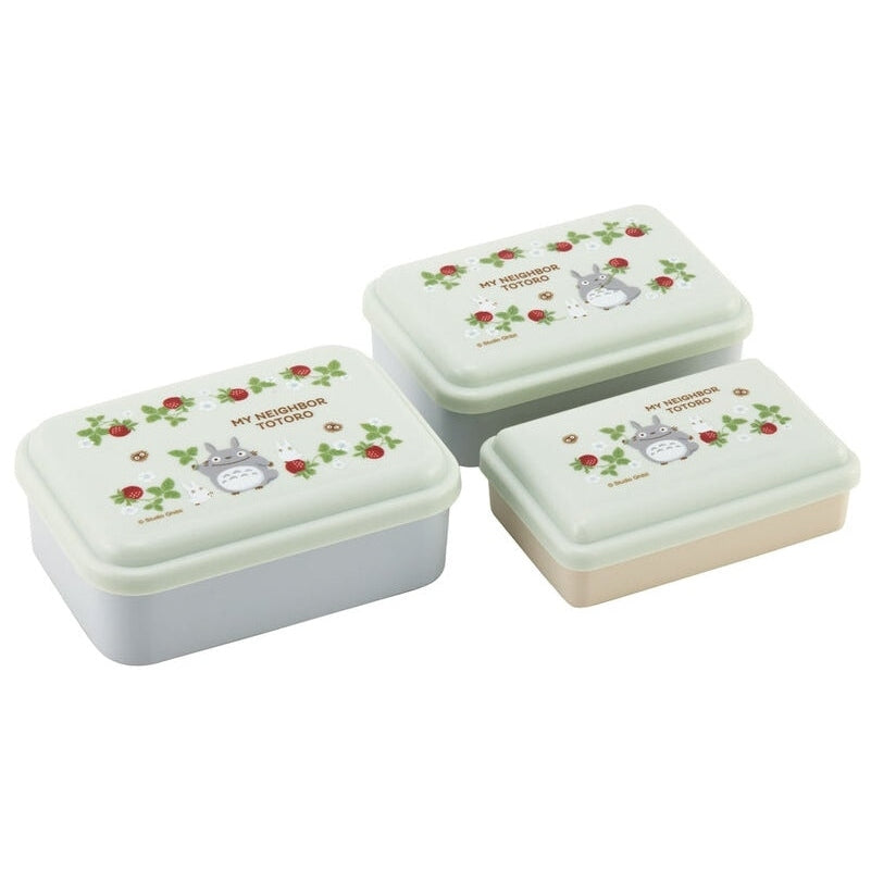 Skater My Neighbour Totoro Raspberry Sealed Lunch Box Set 3pcs