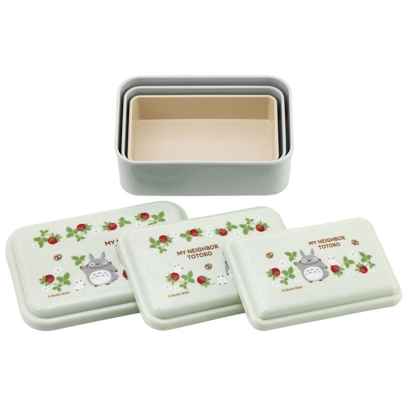 Skater My Neighbour Totoro Raspberry Sealed Lunch Box Set 3pcs