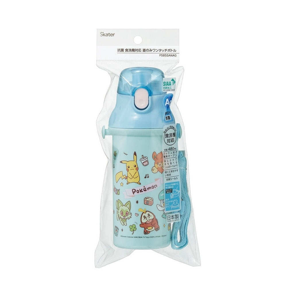 Skater Pokemon Joyful Day Series One Touch Drink Bottle 480ml