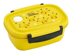 Skater Pokemon 4-Point Lock Lunch Box 650ml (Pikachu Face) As Shown in Figure One Size