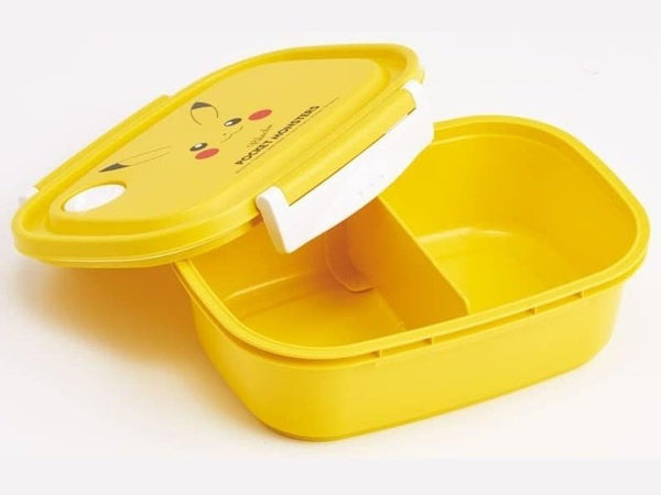 Skater Pokemon 4-Point Lock Lunch Box 650ml (Pikachu Face) As Shown in Figure One Size