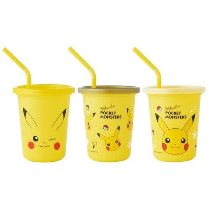 Skater Pokemon Pikachu Tumbler Set with Straws 320ml