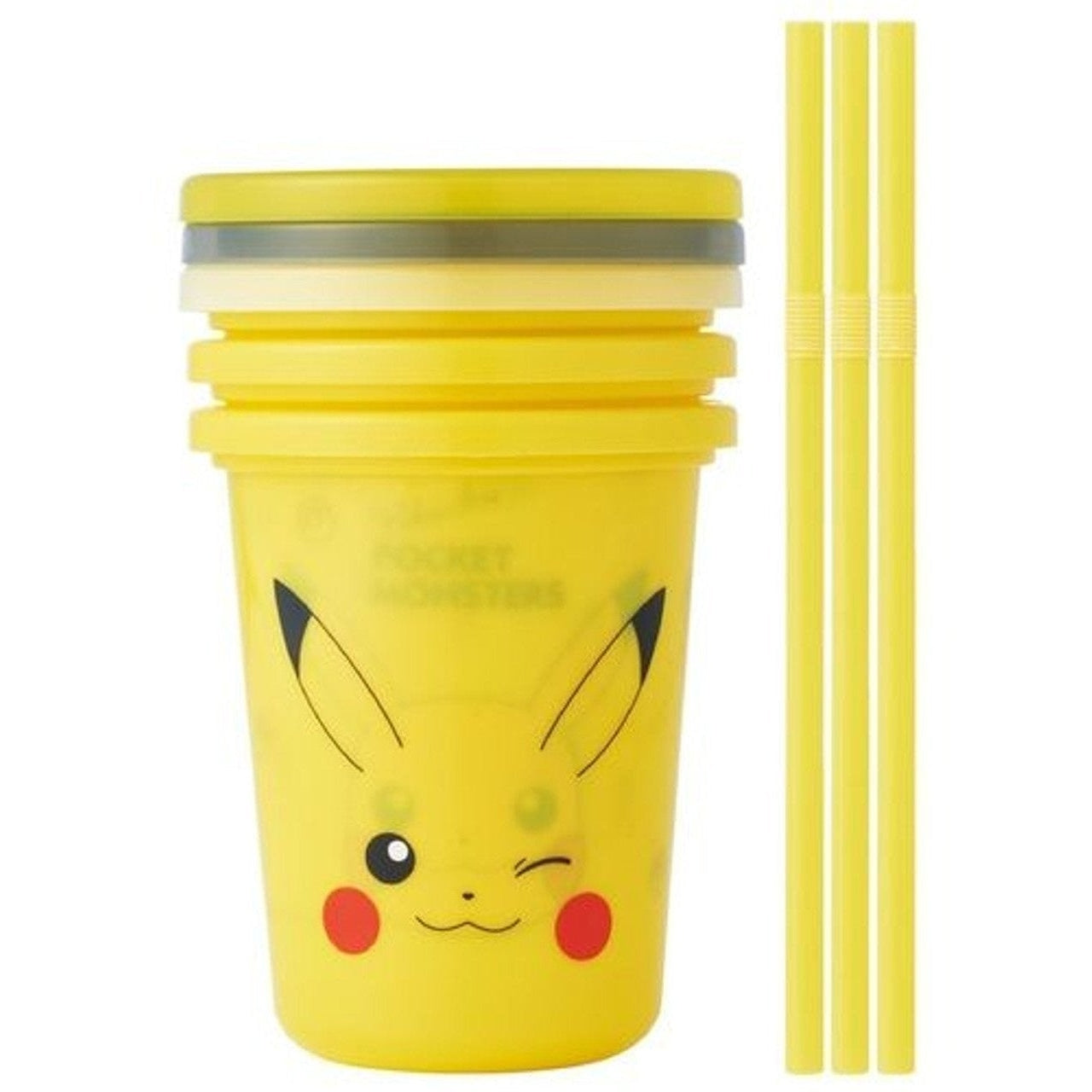 Skater Pokemon Pikachu Tumbler Set with Straws 320ml