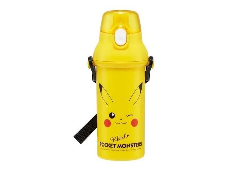 Skater Pokemon Pikachu Yellow One Touch Drink Bottle 480ml