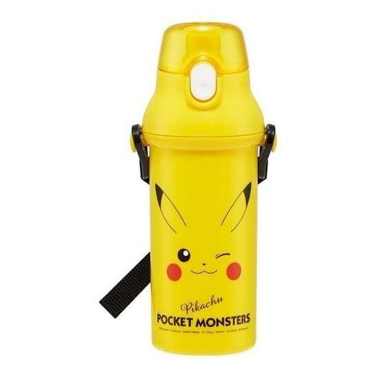 Skater Pokemon Pikachu Yellow One Touch Drink Bottle 480ml