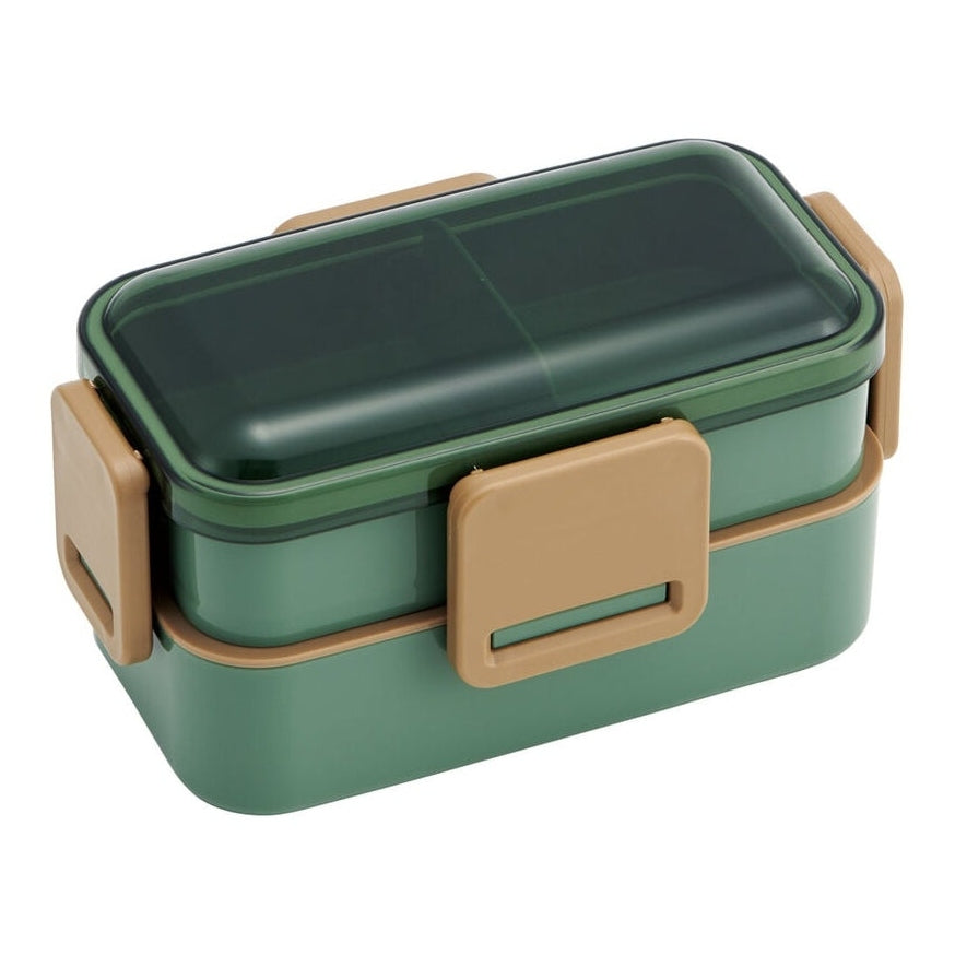 Skater Sage Green 2 Tier Lunch Box 600ml