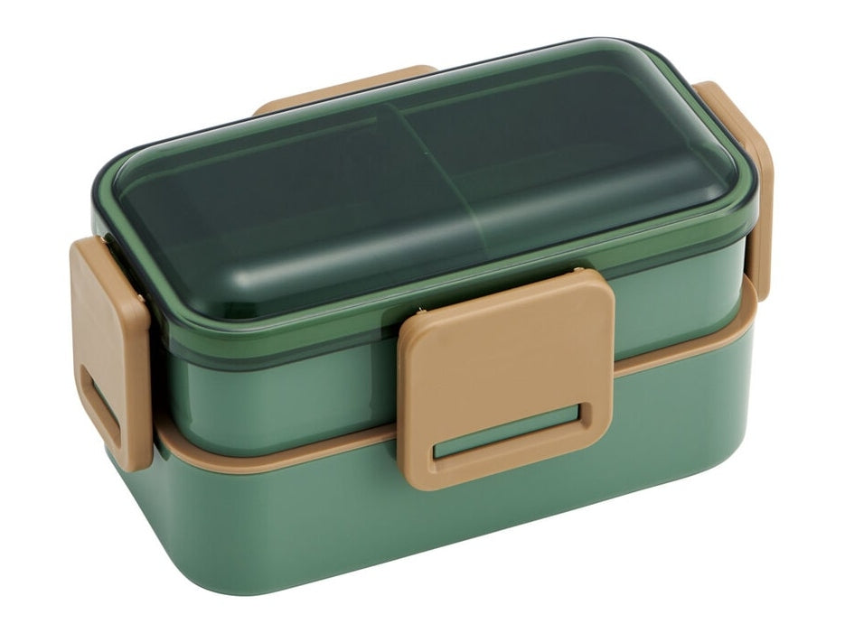 Skater Sage Green 2 Tier Lunch Box 600ml