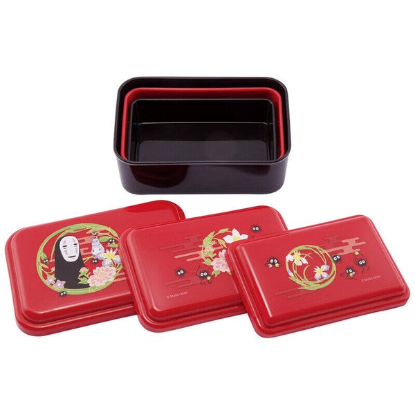 Skater Spirited Away Kaonashi Sealed Lunch Box Set 3pcs