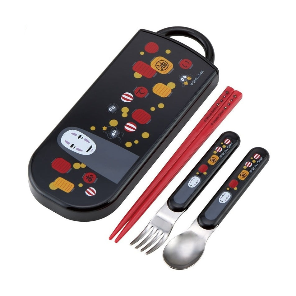 Skater Spirited Away No-Face Cutlery Trio Set