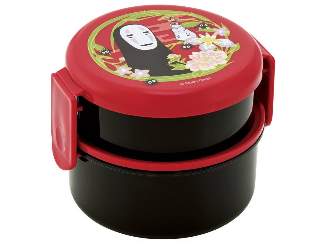 Skater Spirited Away No Face Rouge Round 2 Tier Lunch Box 500ml
