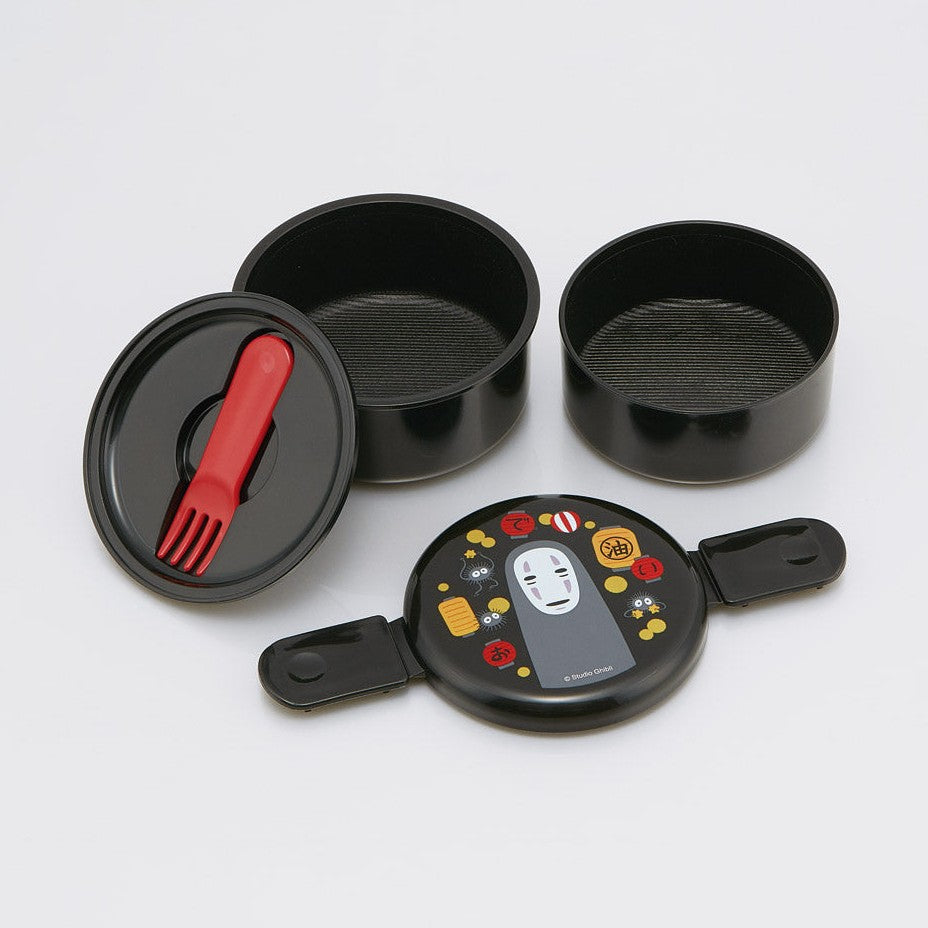 Skater Spirited Away No-Face Two-Tier Round Bento Box 500ml