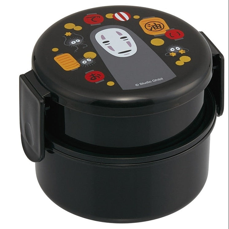 Skater Spirited Away No-Face Two-Tier Round Bento Box 500ml