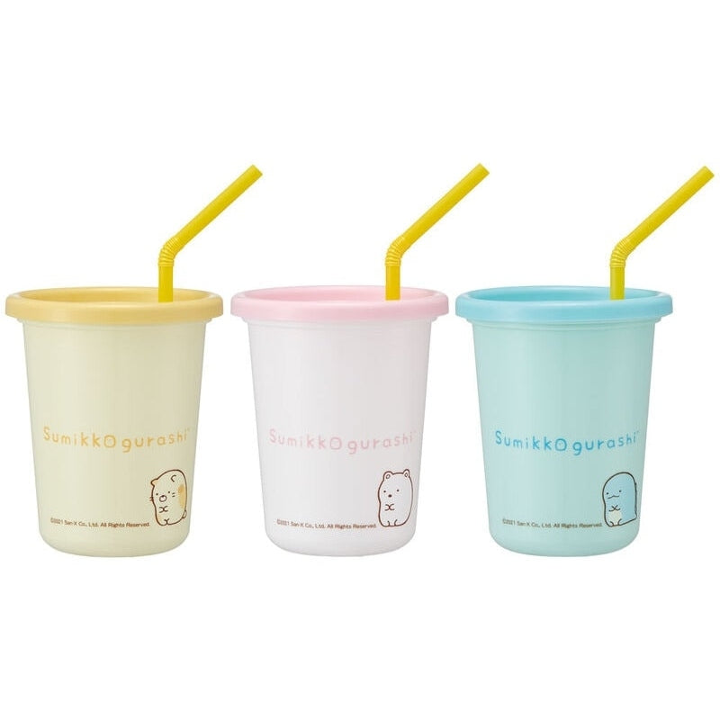 Skater Sumikko Gurashi Tumbler Set with Straws 320ml 3P