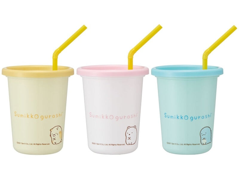 Skater Sumikko Gurashi Tumbler Set with Straws (320ml )3P