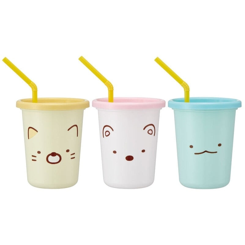 Skater Sumikko Gurashi Tumbler Set with Straws 320ml 3P