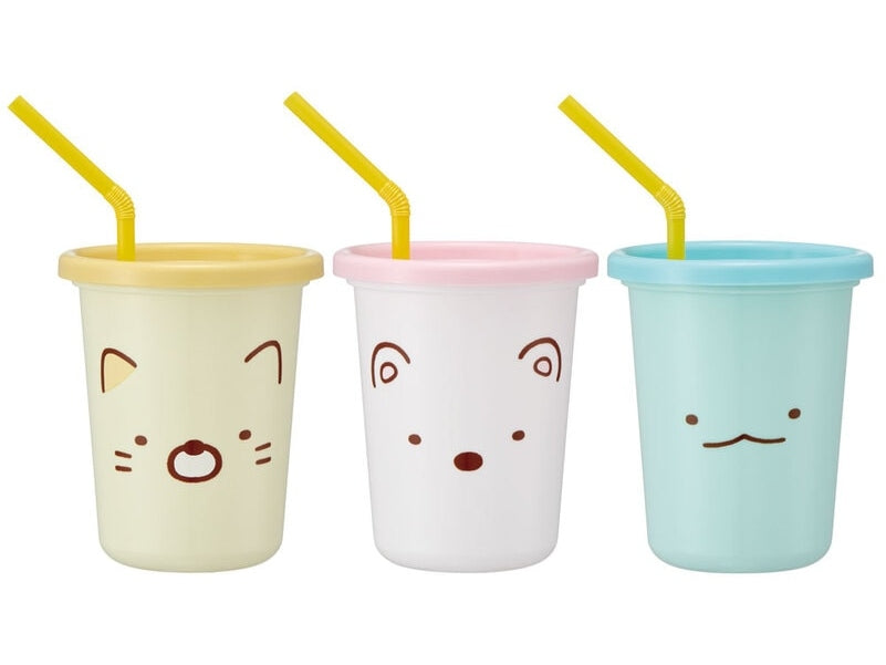 Skater Sumikko Gurashi Tumbler Set with Straws (320ml )3P