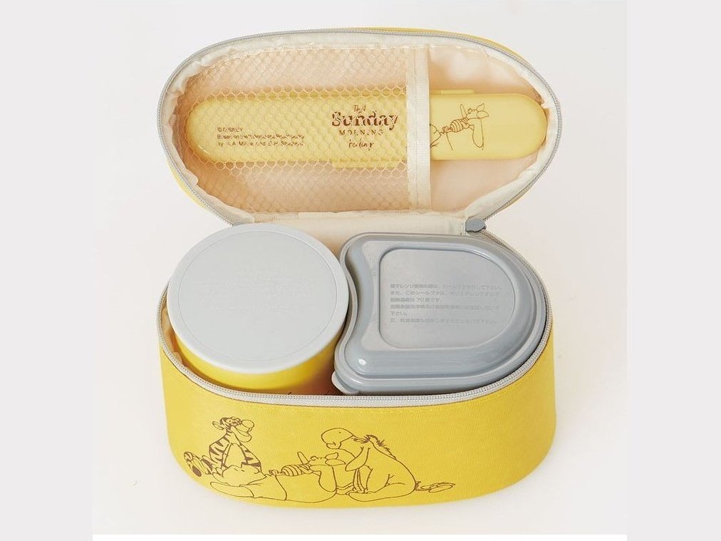 Skater Winnie the Pooh Thermal Lunch Box Set
