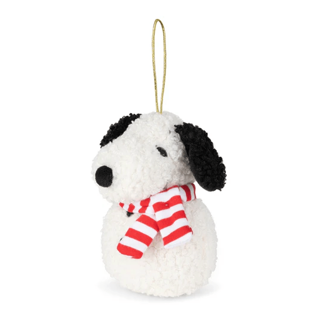 Snoopy ECO Tiny Teddy Cream Snowman - 10 cm