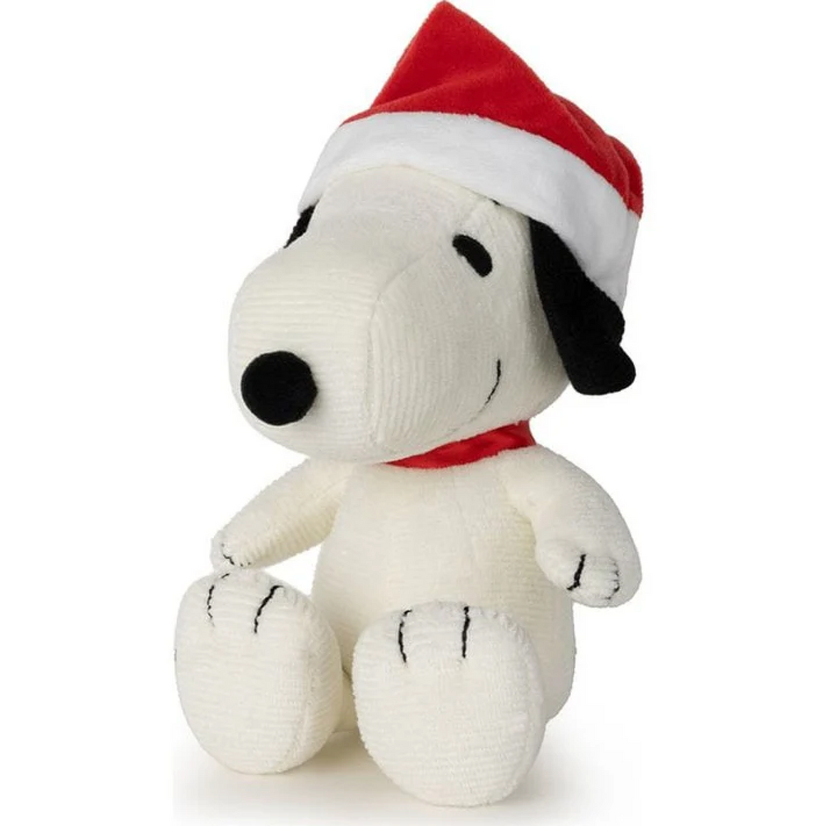 Snoopy Sitting with Christmas Hat - 17 cm