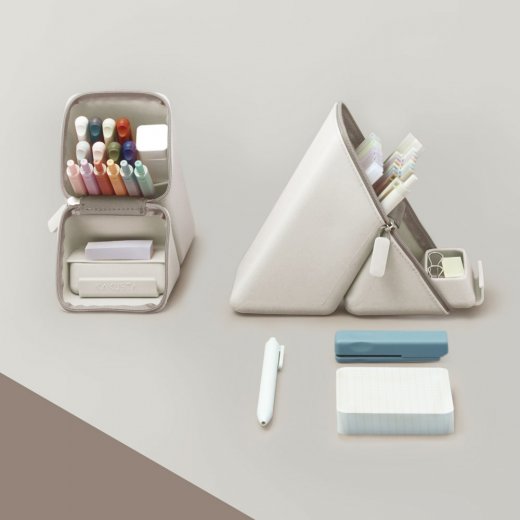 Sonic Kakusta Wide Portable Pen Stand with Drawer
