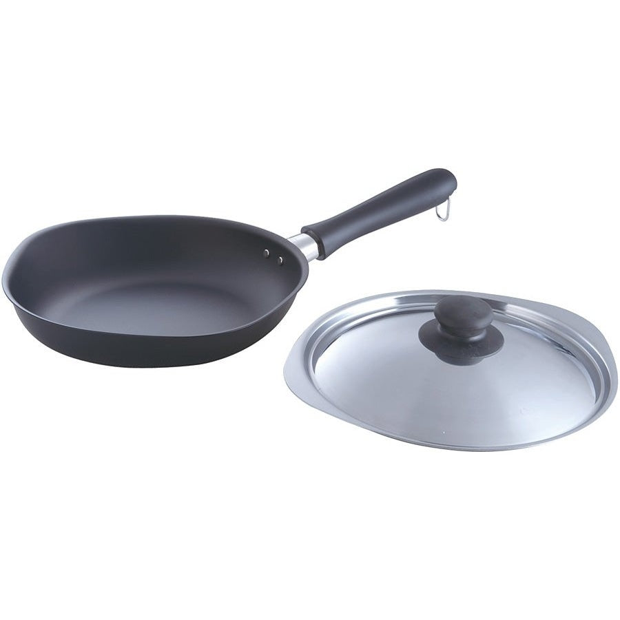 Sori Yanagi Magma Plate Iron Frying Pan with Lid 25cm