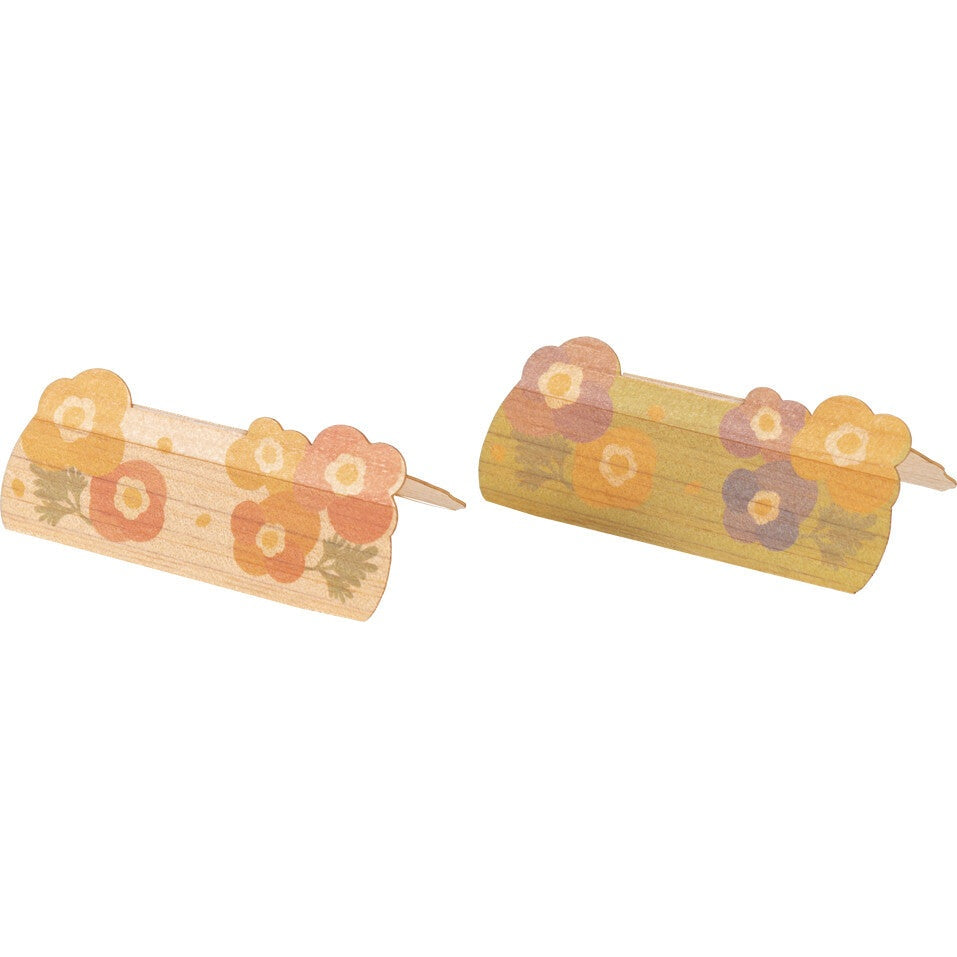 Sun Wood Paper Flower Chopstick Rest 2P