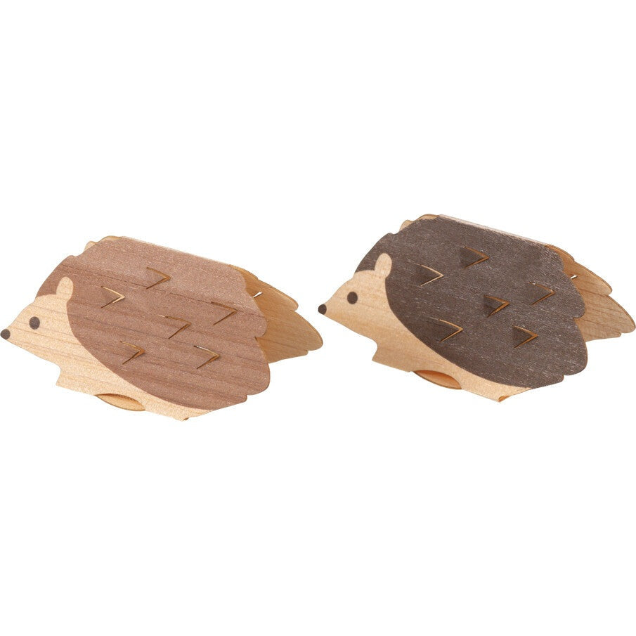 Sun Wood Paper Hedgehog Chopstick Rest 2P