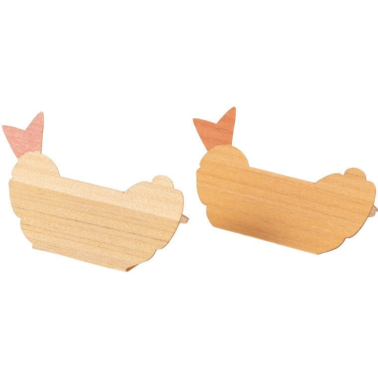 Sun Wood Paper Shrimp Tempura Chopstick Rest 2P
