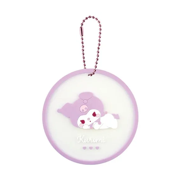 T's Factory 2-Way Rubber Coaster Keyring - Kuromi